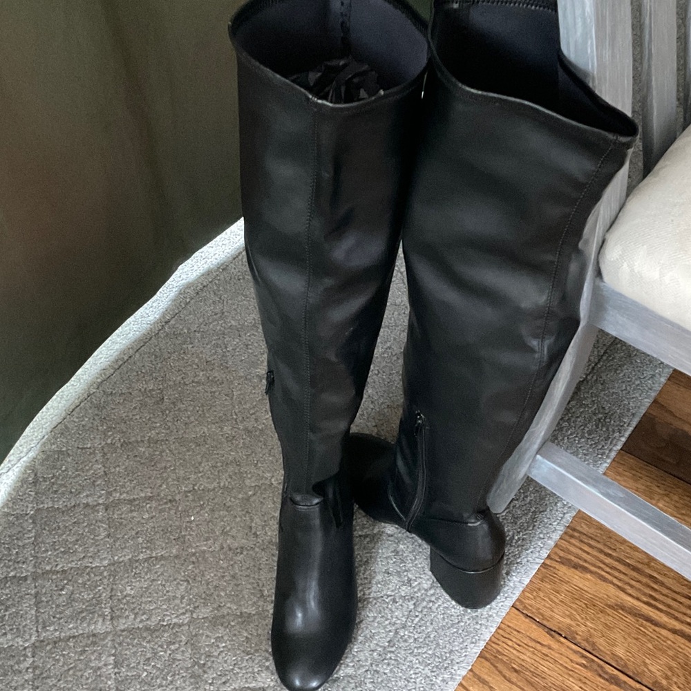 Bar III Black Over the Knee Boots
